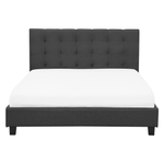 Wasserbett Stoff LA ROCHELLE 160 x 200 cm Dunkelgrau