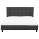 Wasserbett Stoff LA ROCHELLE 180 x 200 cm Dunkelgrau