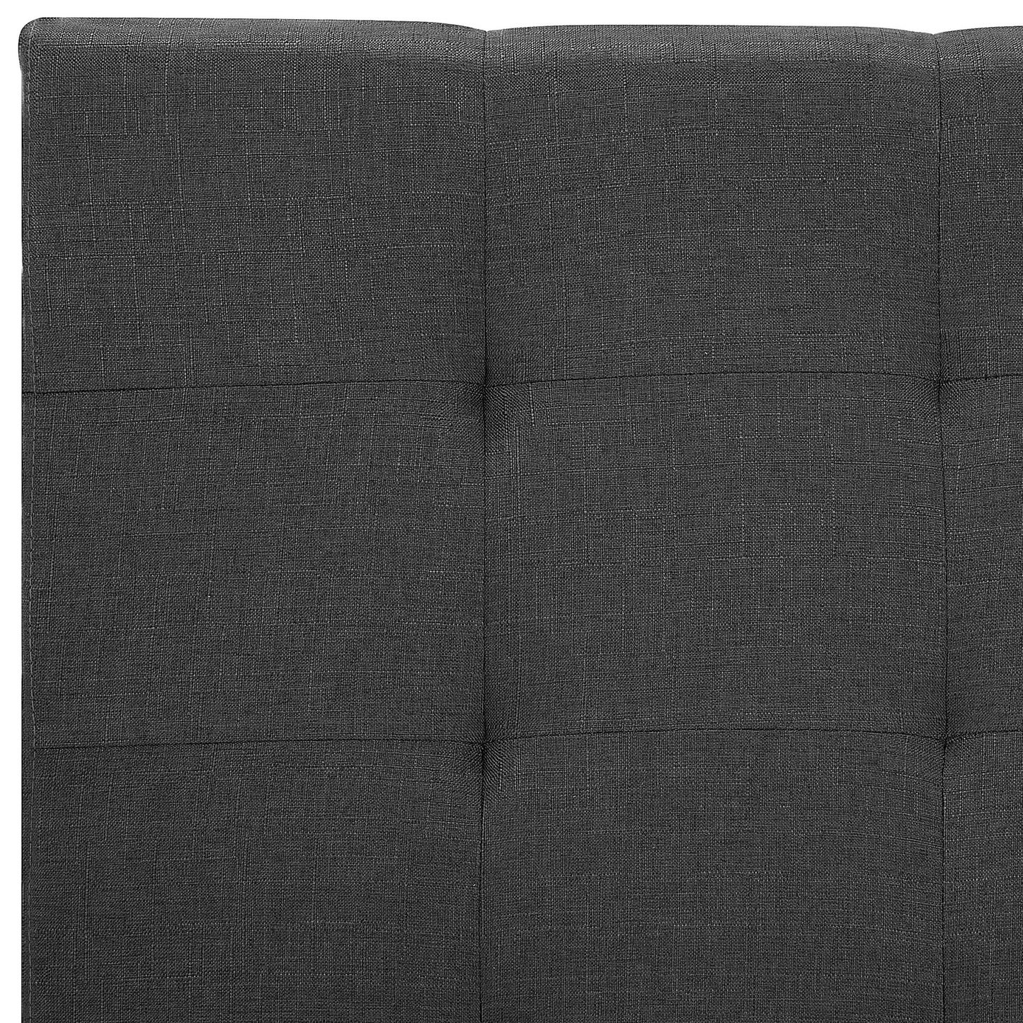 Wasserbett Stoff LA ROCHELLE 180 x 200 cm Dunkelgrau