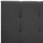 Wasserbett Stoff LA ROCHELLE 180 x 200 cm Dunkelgrau