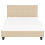 Wasserbett Leinenoptik Beige 140 x 200 cm LA ROCHELLE