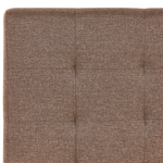 Wasserbett Leinenoptik Braun 160 x 200 cm LA ROCHELLE