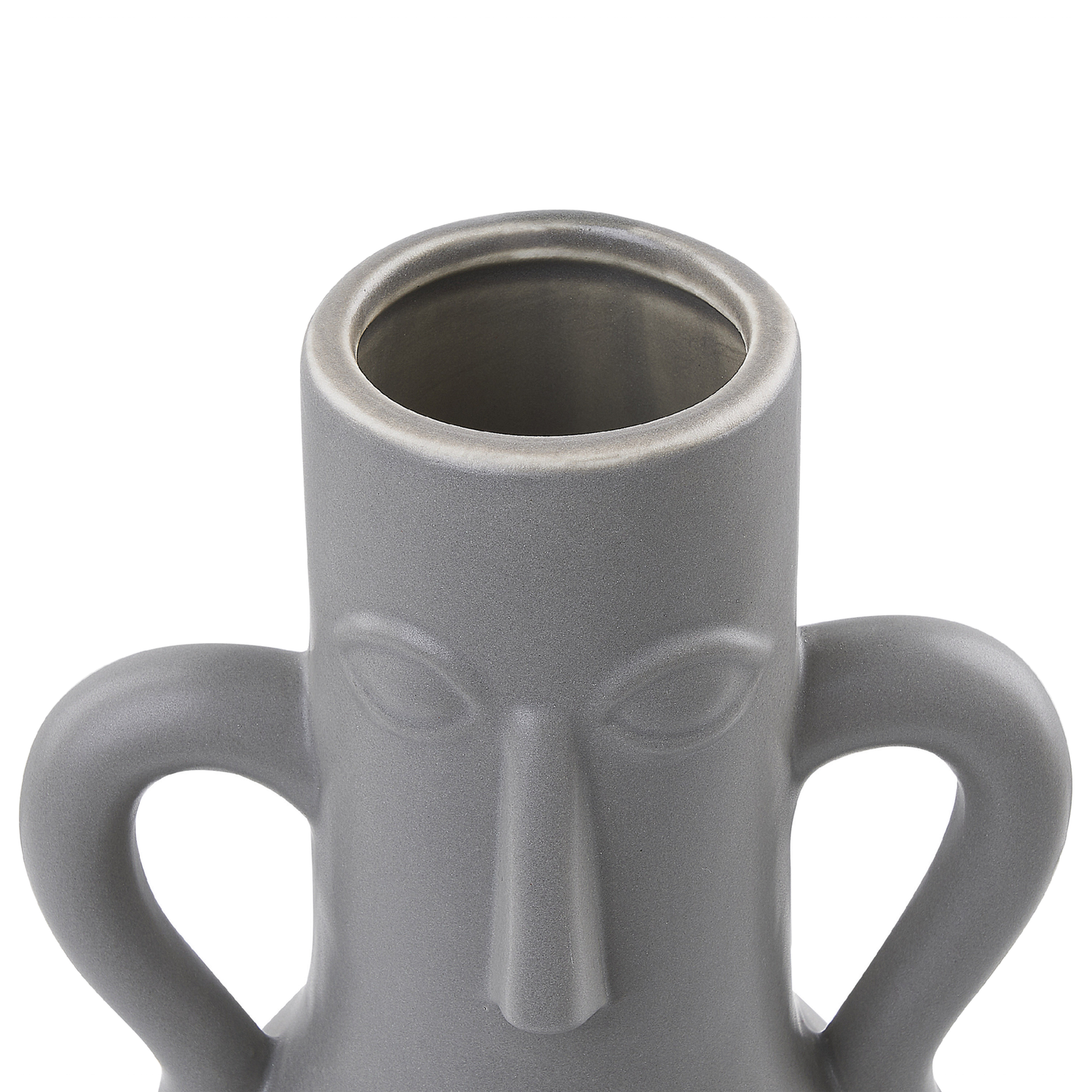 Blumenvase TRIPOLI Keramik 21 cm Grau