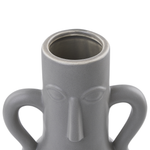 Blumenvase TRIPOLI Keramik 21 cm Grau
