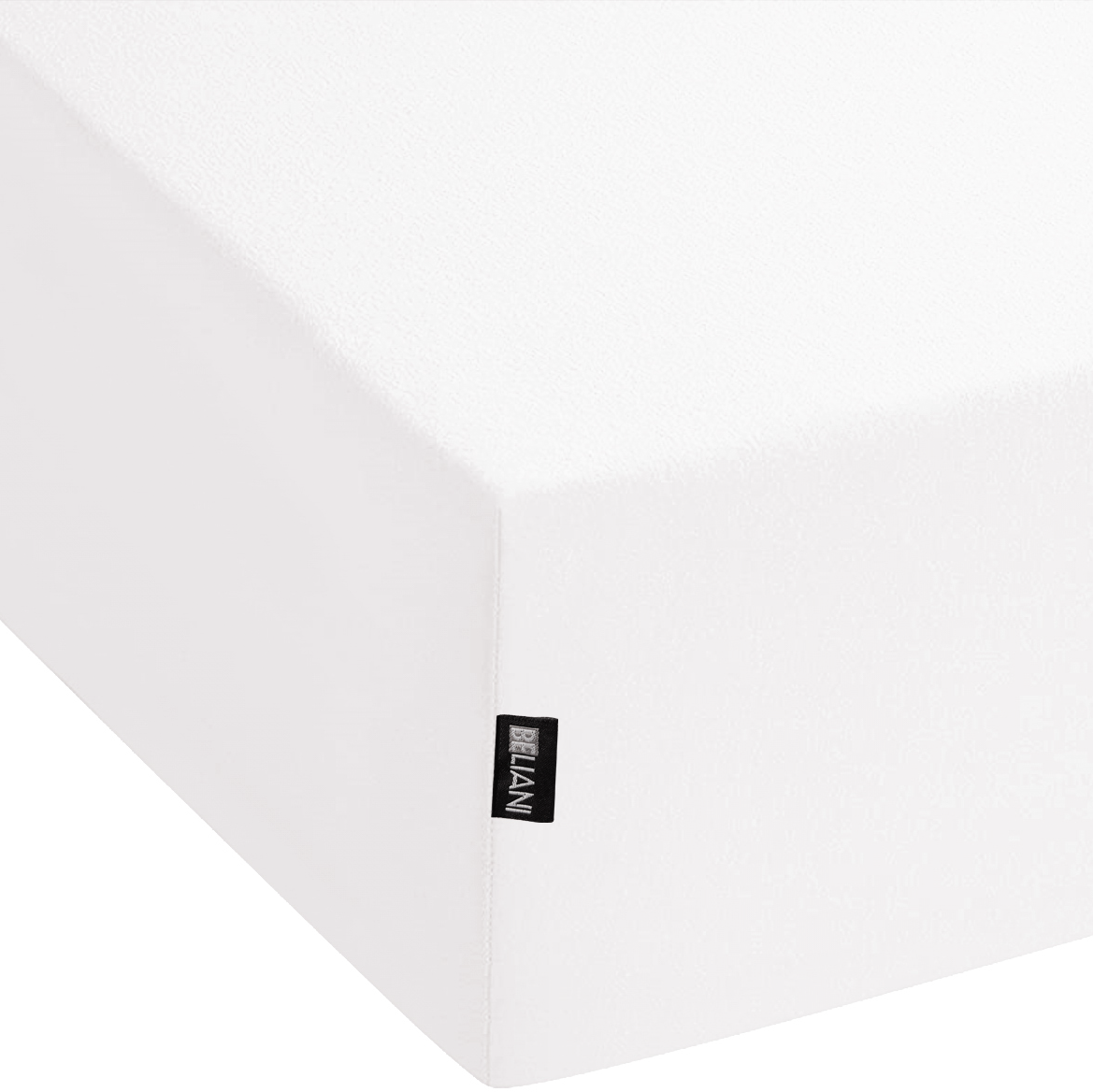 Spannbettlaken JANBU Baumwolle 160 x 200 cm Weiss