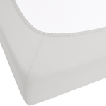 Spannbettlaken JANBU Baumwolle 200 x 200 cm Hellgrau