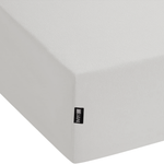 Spannbettlaken JANBU Baumwolle 200 x 200 cm Hellgrau