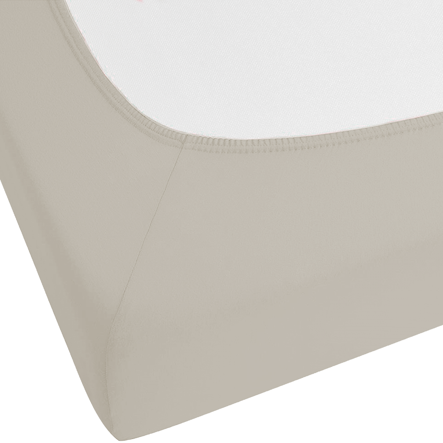 Spannbettlaken JANBU Baumwolle 90 x 200 cm Taupe