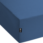 Spannbettlaken JANBU Baumwolle 90 x 200 cm Marineblau