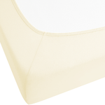 Spannbettlaken JANBU Baumwolle 180 x 200 cm Beige