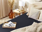 Spannbettlaken JANBU Baumwolle 140 x 200 cm Schwarz