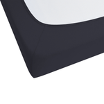 Spannbettlaken JANBU Baumwolle 180 x 200 cm Schwarz