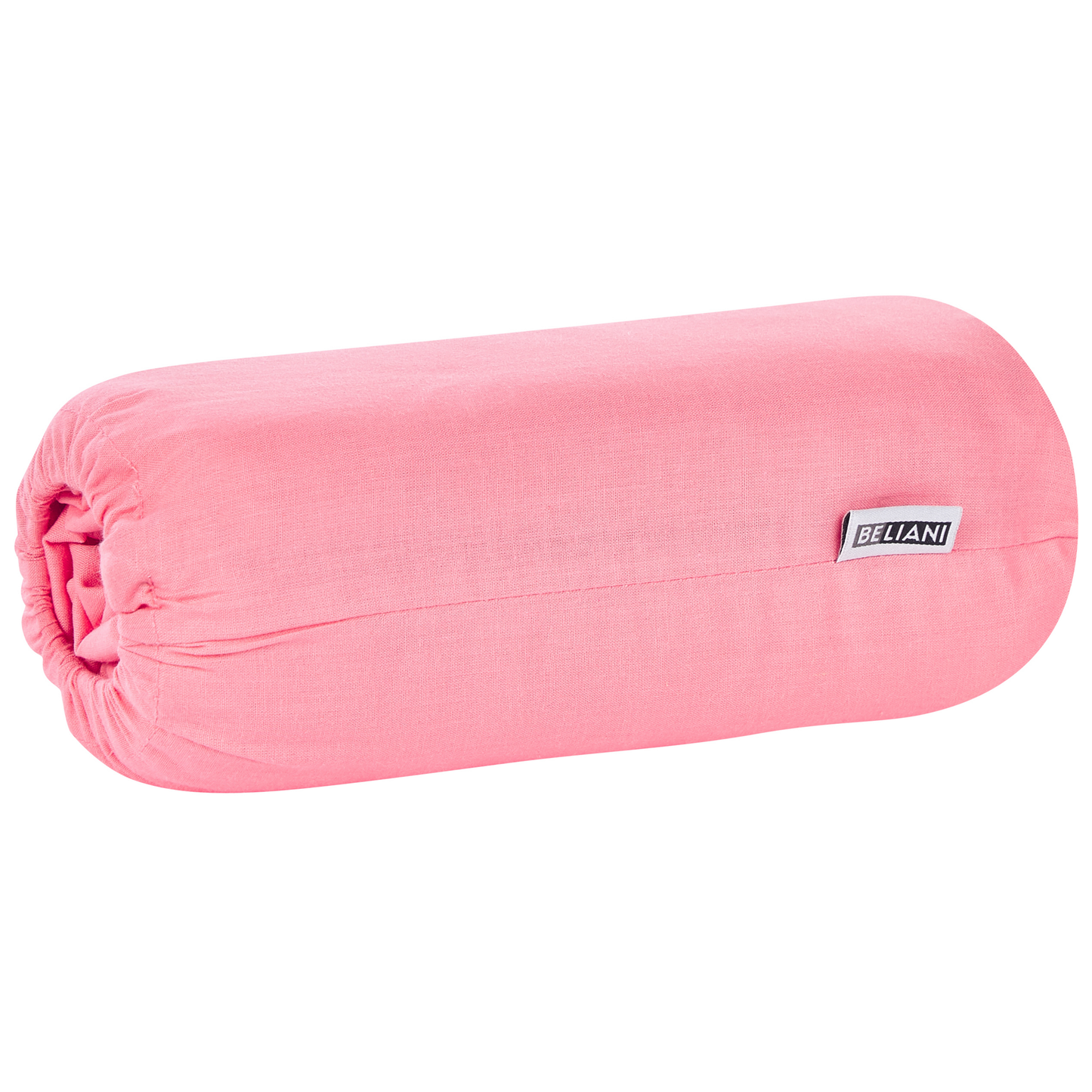Spannbettlaken JANBU Baumwolle 90 x 200 cm Korallenrot