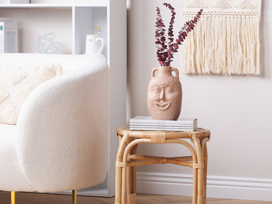 Blumenvase VERIA Keramik 26 cm Sandbeige