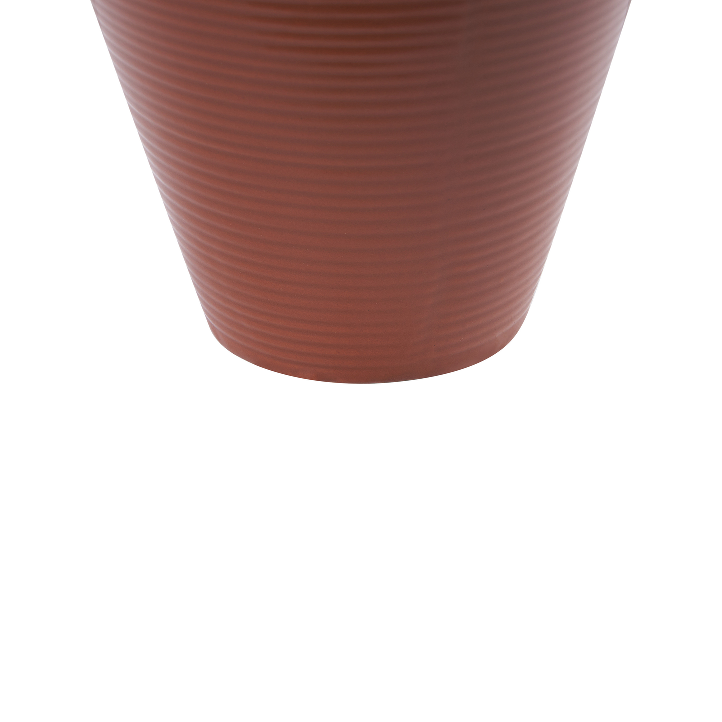 Blumenvase XANTHI Keramik 22 cm Braun