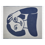 Kuscheldecke HALEDE 130 x 170 cm Blau