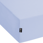 Spannbettlaken JANBU Baumwolle 90 x 200 cm Hellblau
