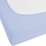 Spannbettlaken JANBU Baumwolle 90 x 200 cm Hellblau