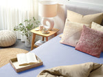 Spannbettlaken JANBU Baumwolle 180 x 200 cm Hellblau
