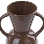 Blumenvase ORESTIADA Keramik 19 cm Braun
