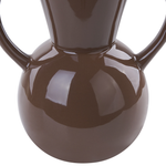 Blumenvase ORESTIADA Keramik 19 cm Braun