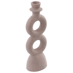 Kerzenständer NAOUSA Keramik 23 cm Beige