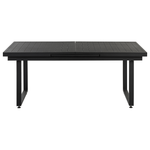 Gartenmöbel Set 8-Sitzer VALCANETTO/TAVIANO inkl. Kissen Metall Schwarz