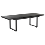 Gartenmöbel Set 8-Sitzer VALCANETTO/TAVIANO inkl. Kissen Metall Schwarz