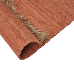 Teppich Jute rot 160 x 230 cm Kurzflor zweiseitig LUNIA