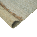Teppich Jute hellgrün 160 x 230 cm Kurzflor zweiseitig LUNIA