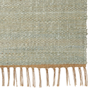 Teppich Jute hellgrün 160 x 230 cm Kurzflor zweiseitig LUNIA