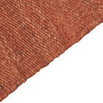 Teppich Jute rot 80 x 150 cm Kurzflor zweiseitig LUNIA
