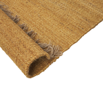 Teppich Jute senfgelb 160 x 230 cm Kurzflor zweiseitig LUNIA