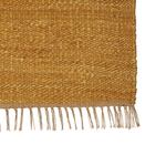 Teppich Jute senfgelb 160 x 230 cm Kurzflor zweiseitig LUNIA