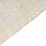 Teppich Jute hellbeige 80 x 150 cm Kurzflor zweiseitig LUNIA