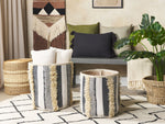 Korb Baumwolle beige / grau 2er Set KOTKAI