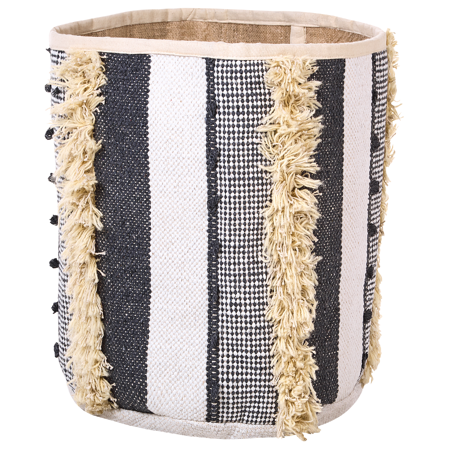 Korb Baumwolle beige / grau 2er Set KOTKAI