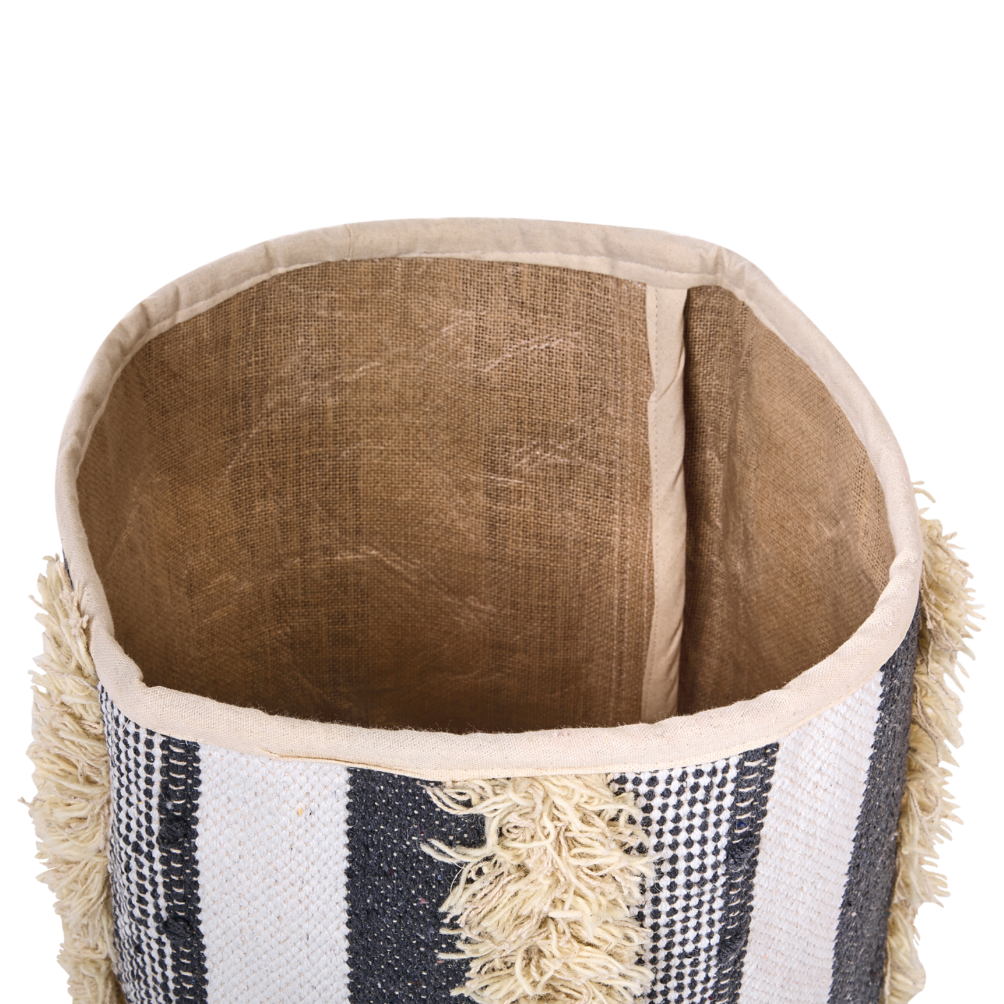 Korb Baumwolle beige / grau 2er Set KOTKAI