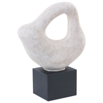 Dekofigur KAVALA Keramik Cremeweiss