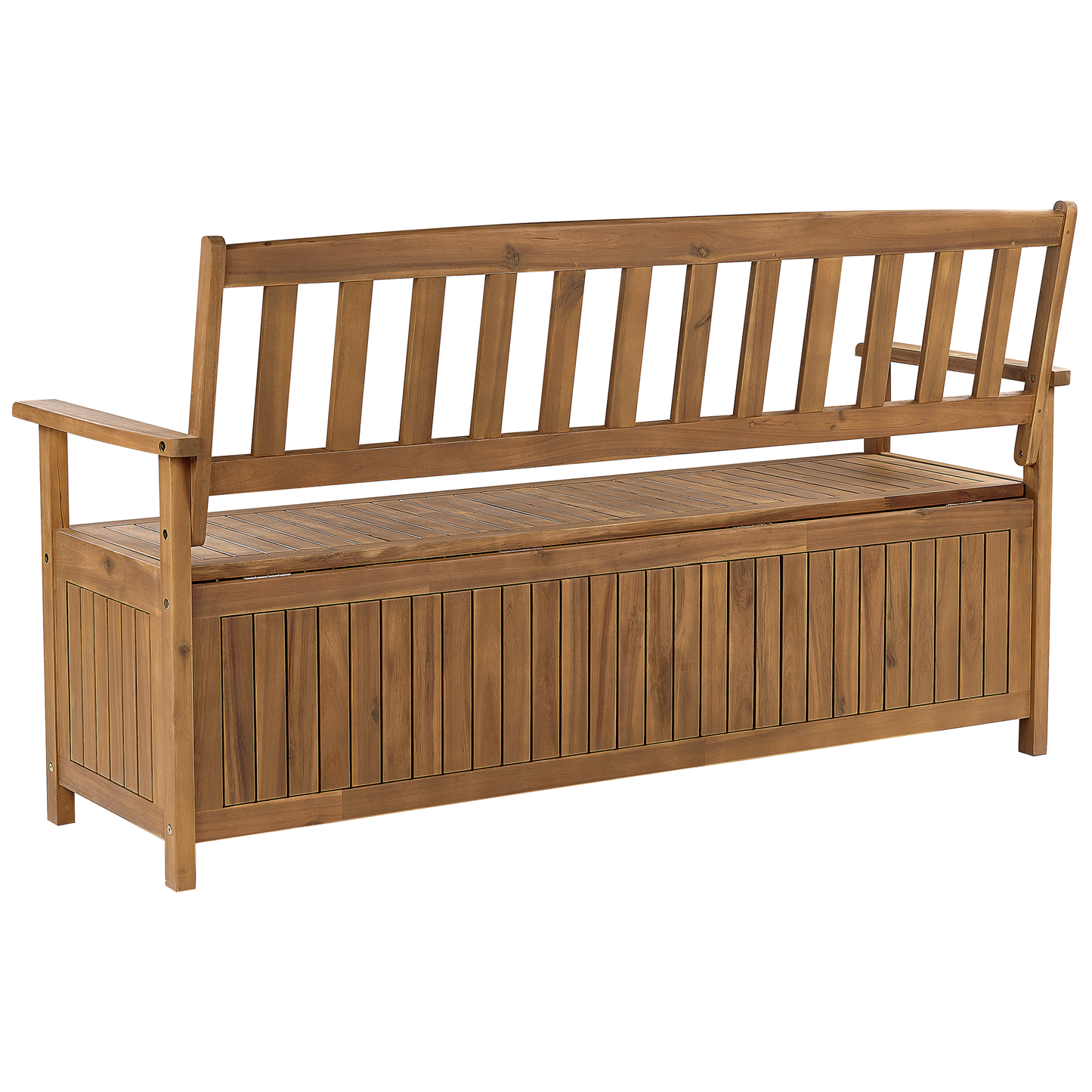Gartenbank SOVANA 160 cm mit Stauraum Akazienholz Braun