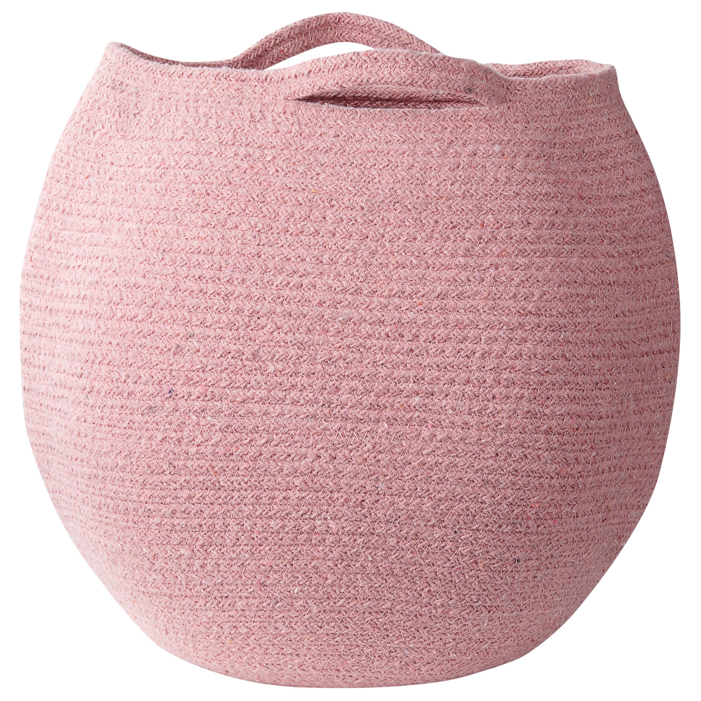 Textilkorb Baumwolle rosa 2er Set PANJGUR