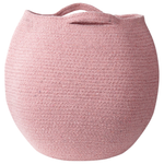 Textilkorb Baumwolle rosa 2er Set PANJGUR