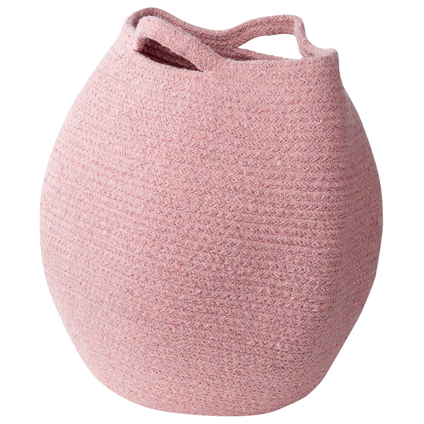 Textilkorb Baumwolle rosa 2er Set PANJGUR