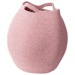 Textilkorb Baumwolle rosa 2er Set PANJGUR