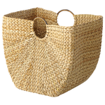Korb Wasserhyazinthe naturfarben 51 x 38 cm WASHUK