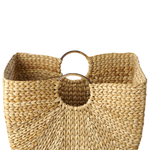 Korb Wasserhyazinthe naturfarben 51 x 38 cm WASHUK