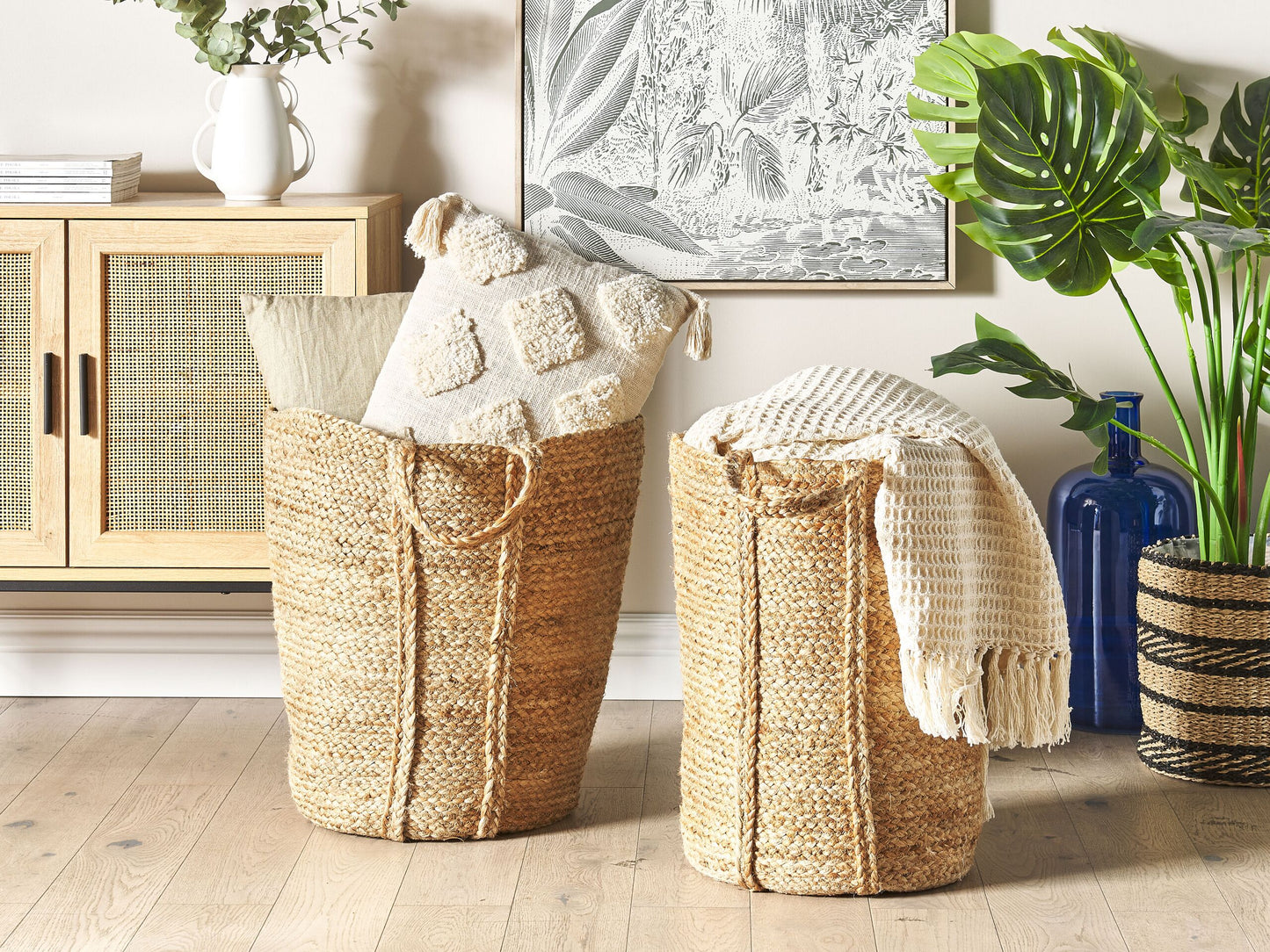 Korb Jute naturfarben 2er Set ORNACH