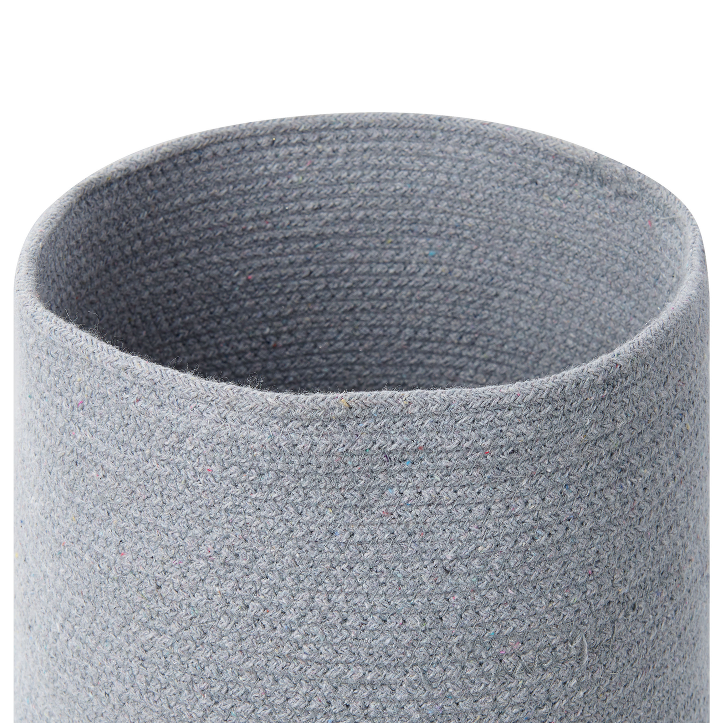 Textilkorb Baumwolle grau / beige 3er Set BASIMA