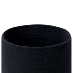 Textilkorb Baumwolle schwarz / beige 3er Set BASIMA