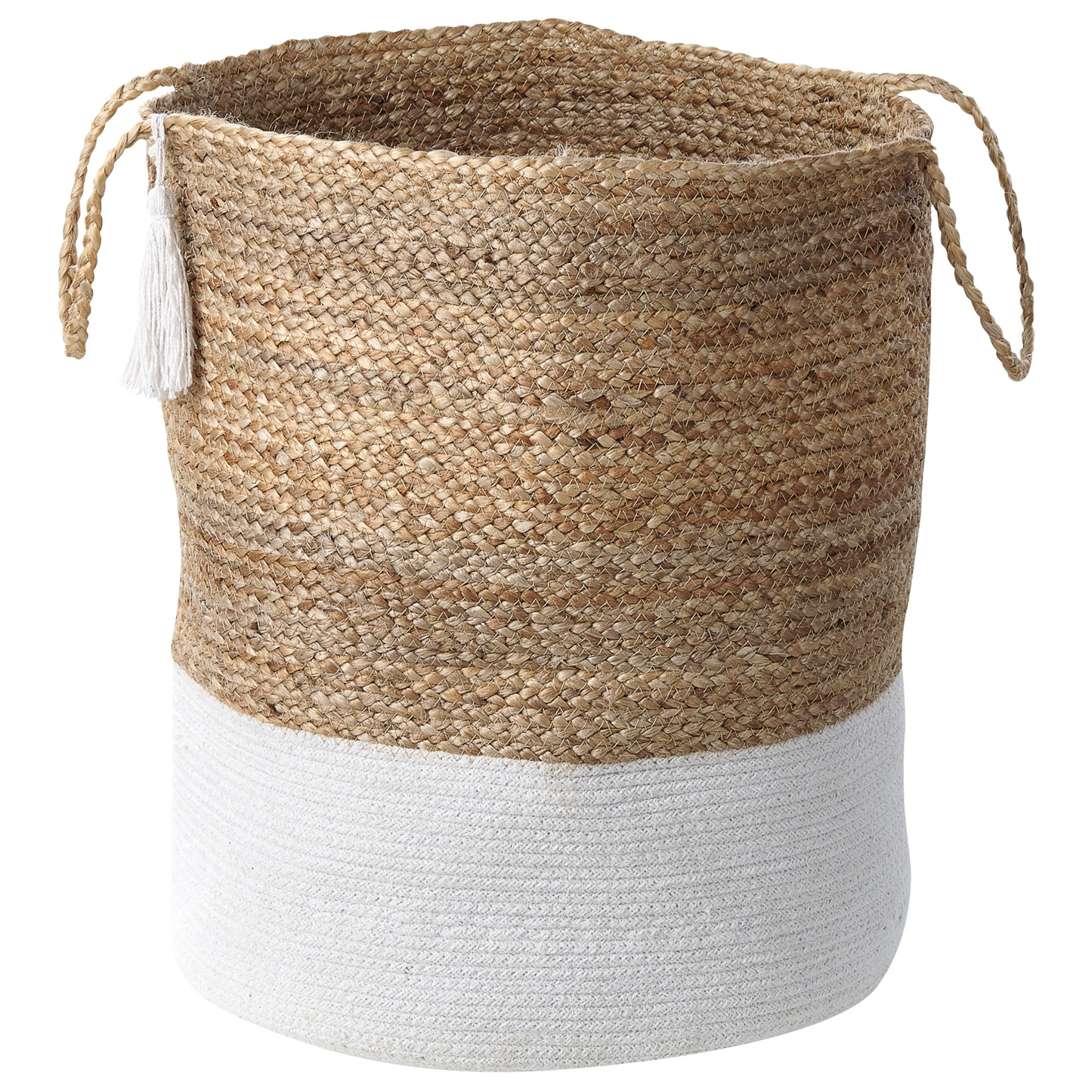 Aufbewahrungskorb Jute weiss / beige 2er Set GAJAR